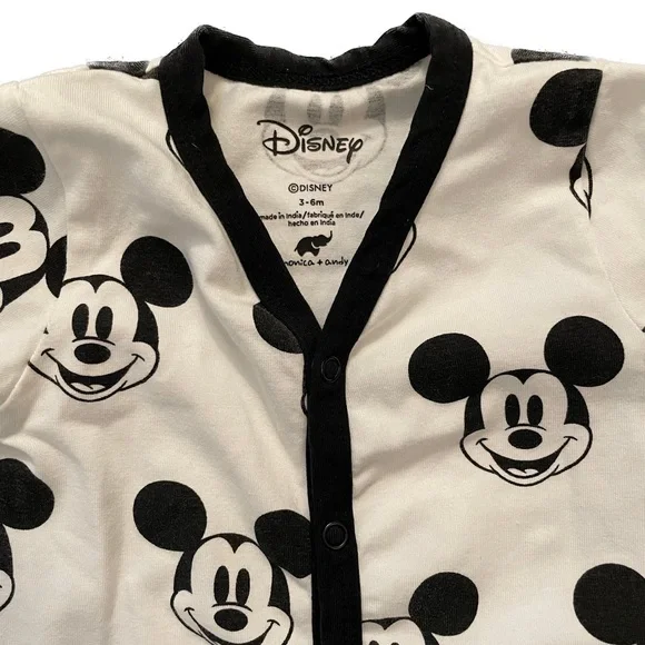 EUC Monica & Andy 3-6 Mo Mickey Onesie - Picture 2 of 3
